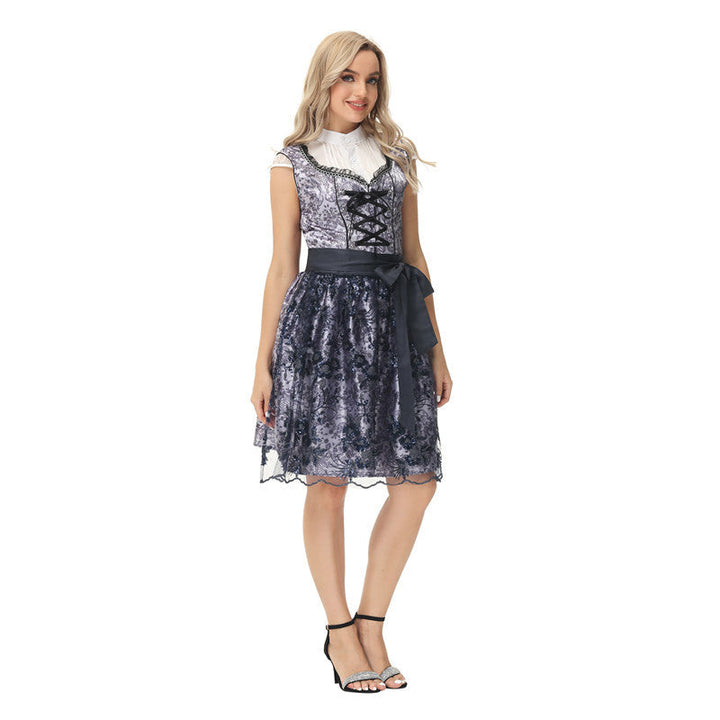 Briley - Traditionelles Oktoberfestkleid mit kurzen Ärmeln für Frauen