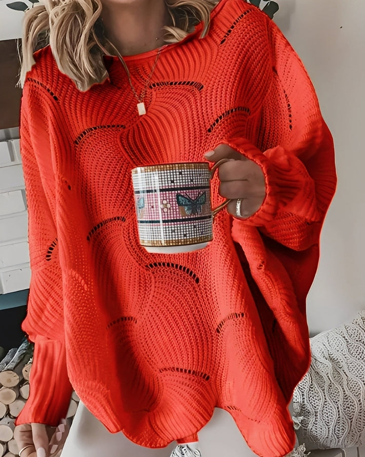 Kassandra - Stilvoller Damenpullover mit Ausschnitt