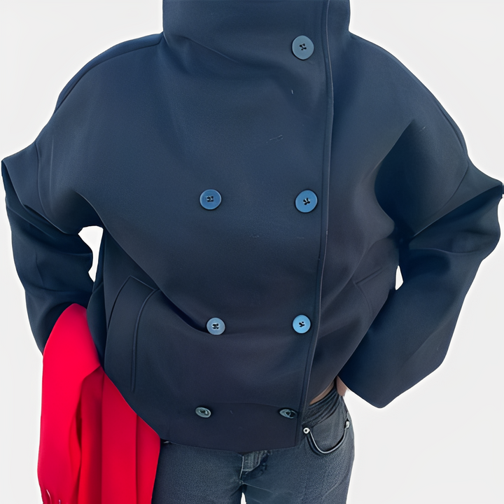 Carolyn - Elegante, einreihige Damenjacke aus Wolle