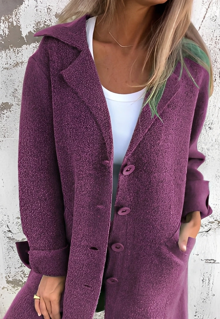 Izabelle - Langer und bequemer Damenstrickmantel