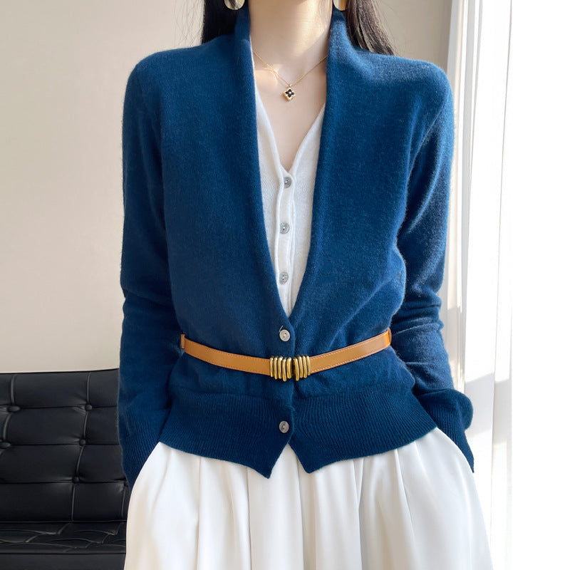 Jayleen - Lockeres Stricktop mit Knöpfen für Damen