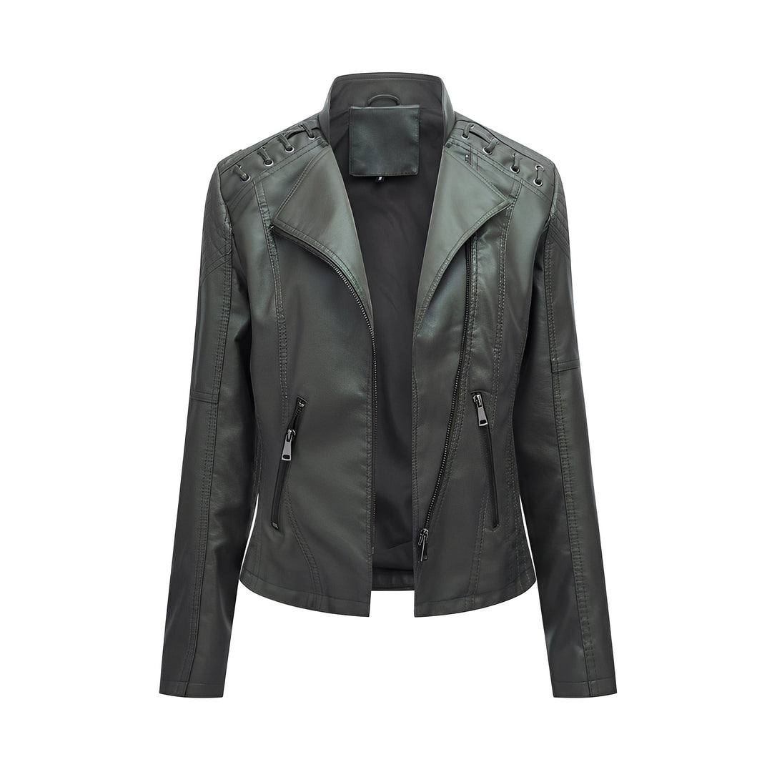 Narelle - Schicke, schmale kurze Frauenlederjacke