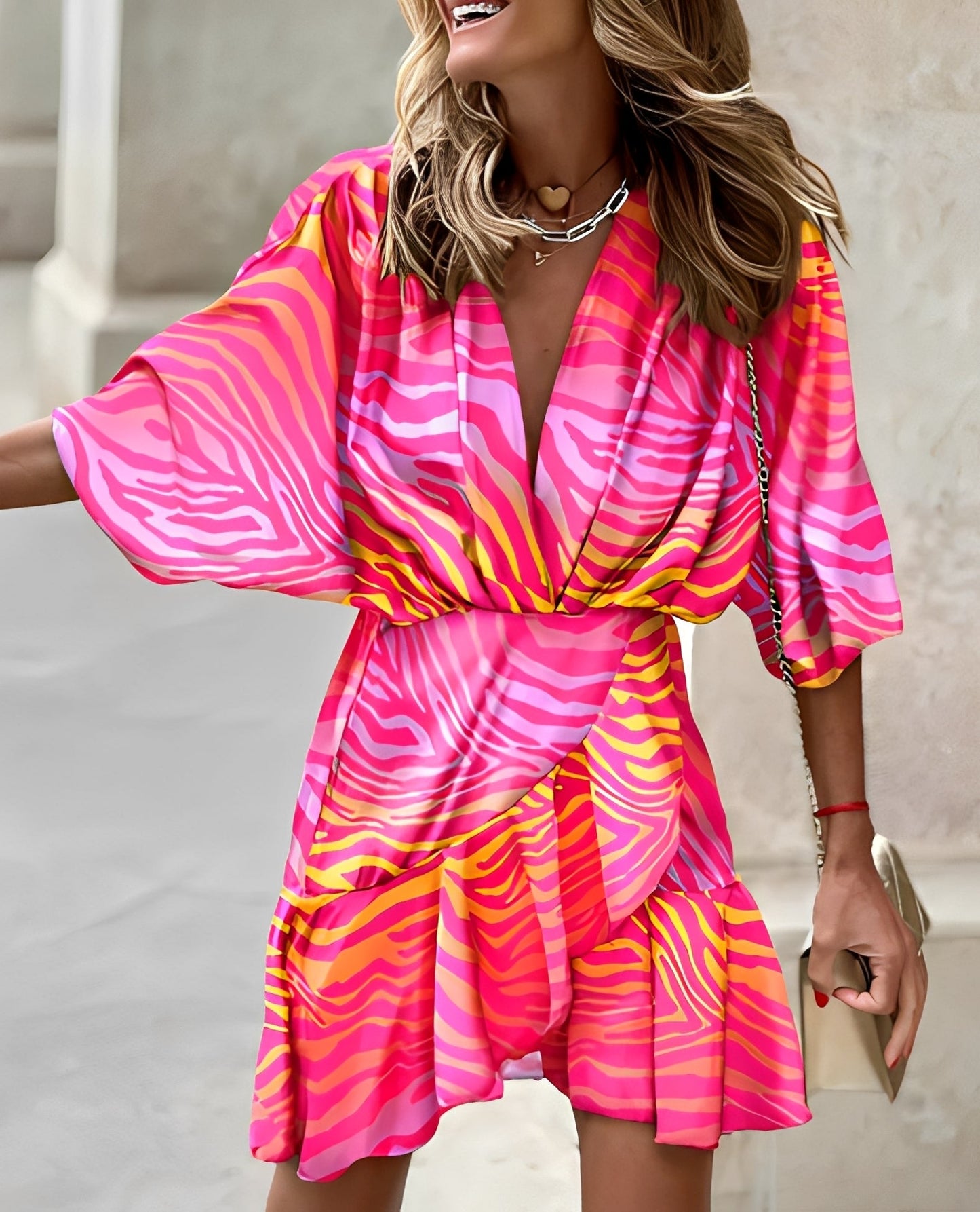 Margie - Schickes, asymmetrisches Damen-Minikleid