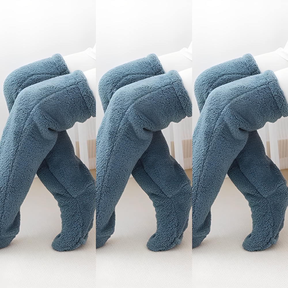 Camellia - Warme, überkniehohe Wintersocken für Damen