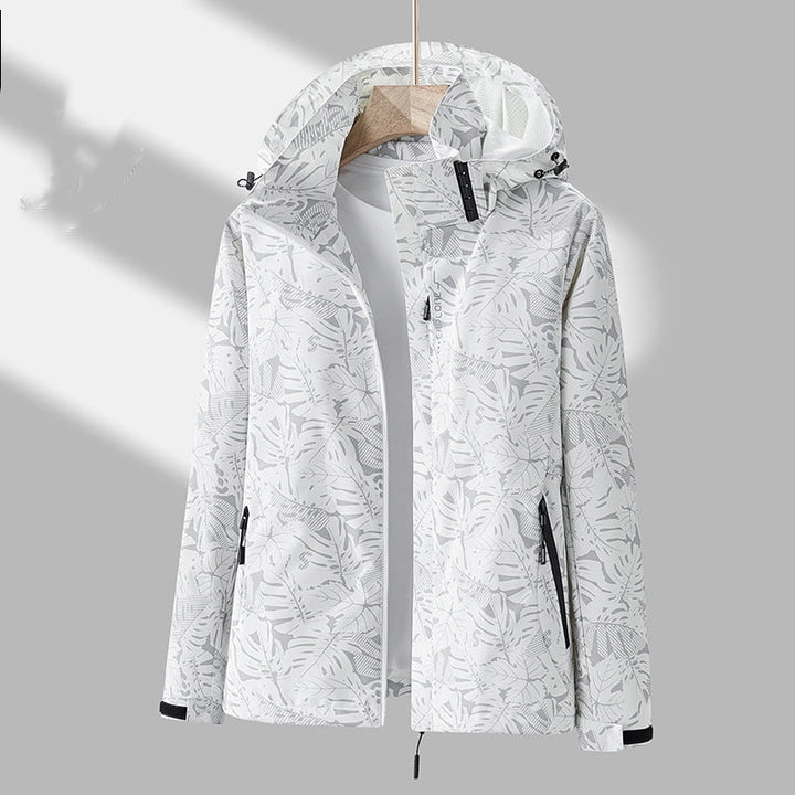 Emmaline - Stylische bedruckte Outdoorjacke mit Kapuze für Damen