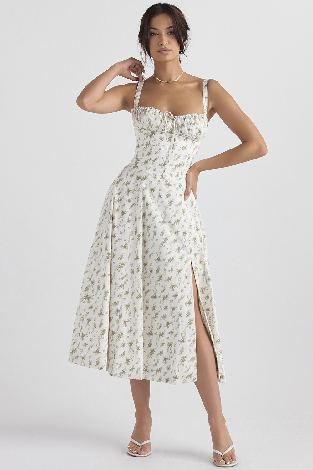 Jacqueline - Stilvolles mittellanges Korsettkleid für Damen