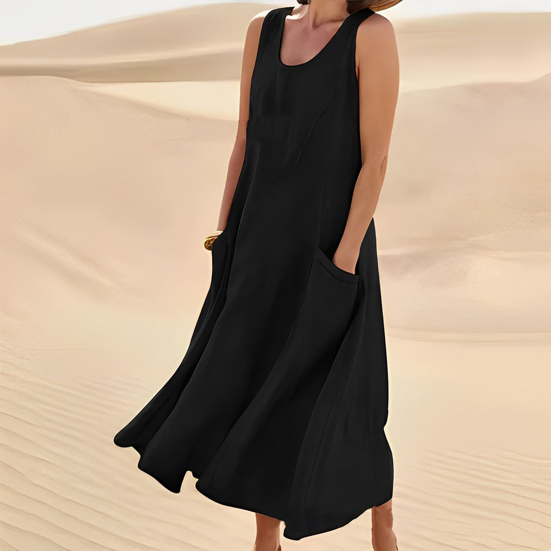Melyssa - Elegantes, ärmelloses langes Damenkleid