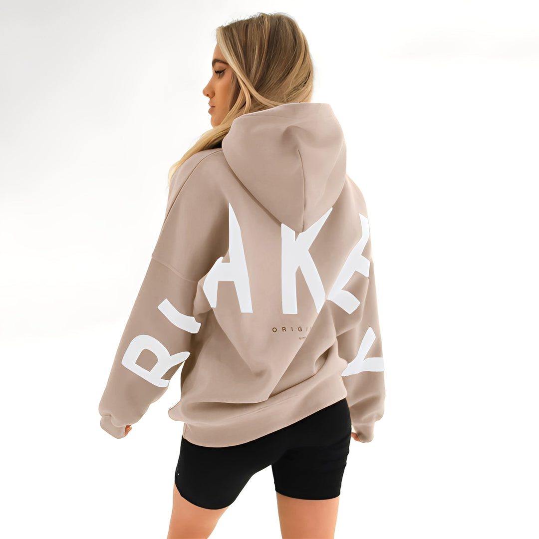 Amanda - Warme Kapuzenjacke mit trendigem Muster für Damen