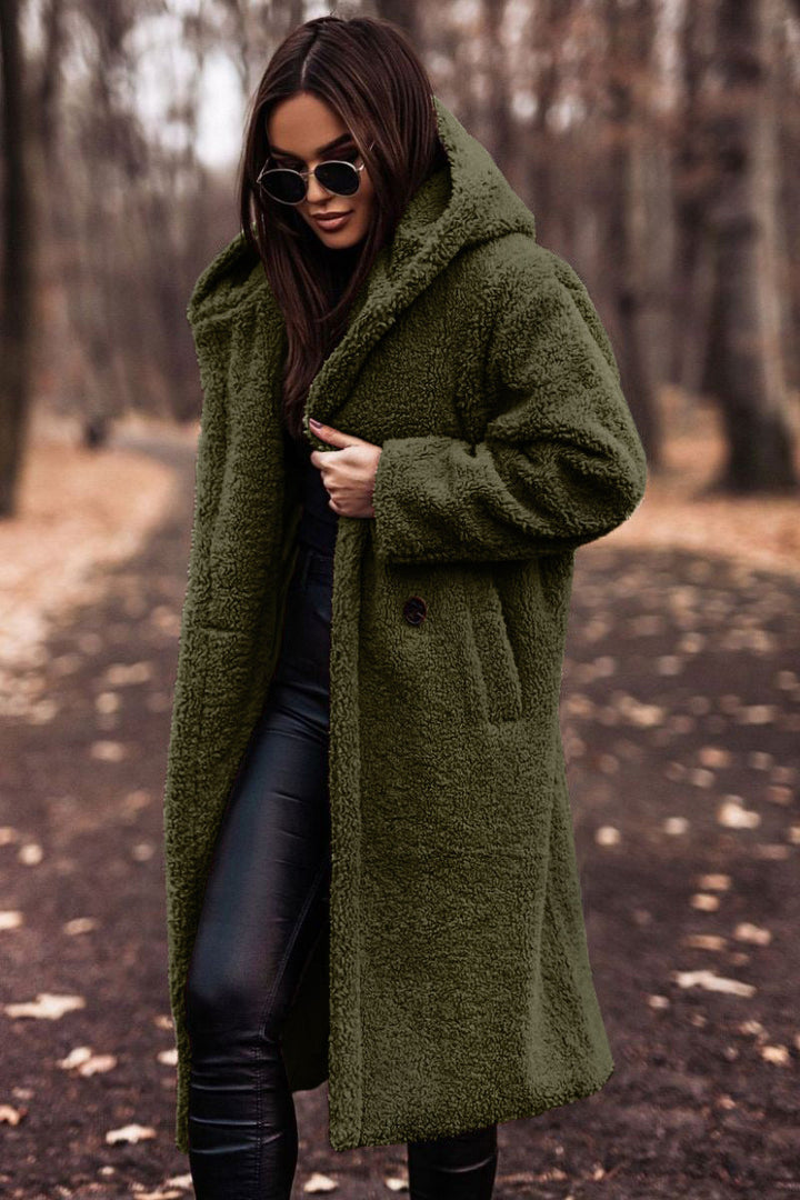 Yancy - Schicker langer Kuschelmantel für Frauen