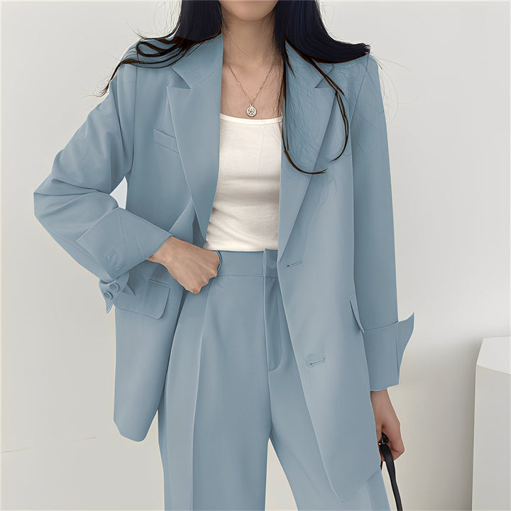 Alethea - Schickes Set aus weiter Jacke und Hose für Damen