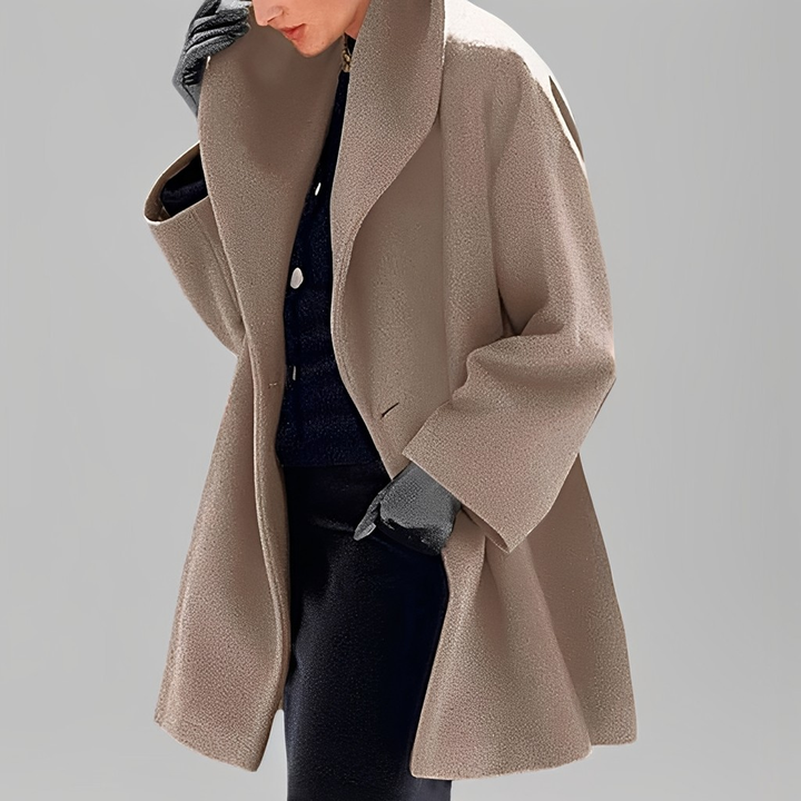 Natalia - Moderne, leger geschnittene Damen-Wolljacke