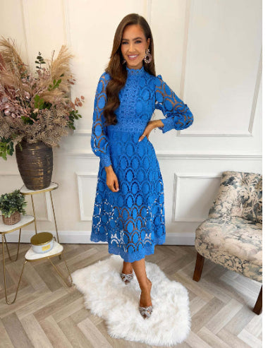 Seraphina - Midi-Kleid mit eleganten Farbkombinationen