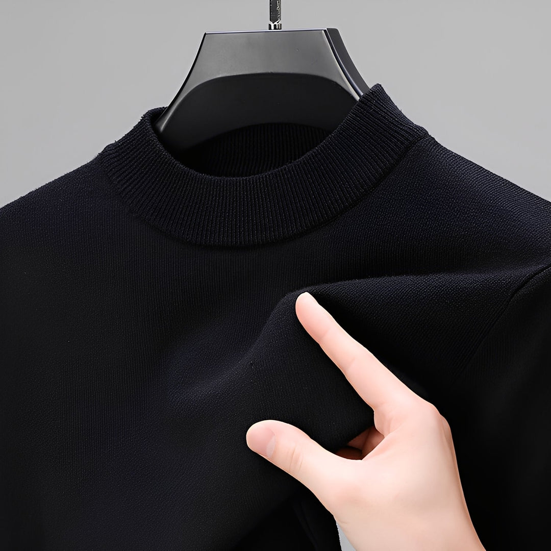 Davis - Gemütlicher Kaschmirpullover mit Saum für Herren