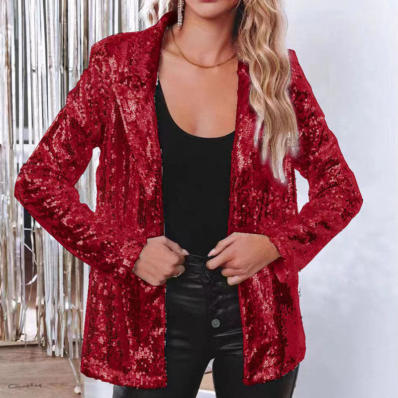 Miranda - Glitzernder Damen-Paillettenblazer
