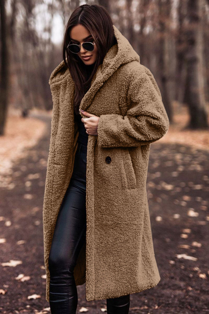 Yancy - Schicker langer Kuschelmantel für Frauen