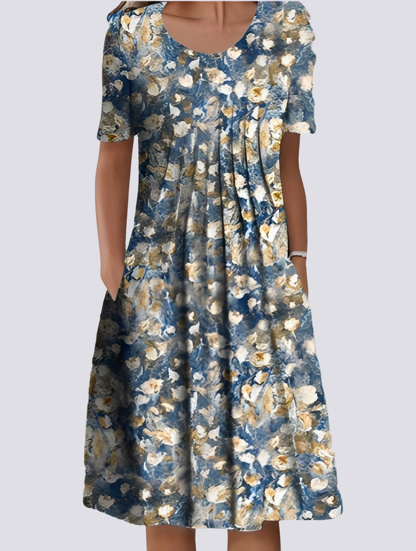 Aminah - Lockeres Kleid mit Blumenmuster für Damen