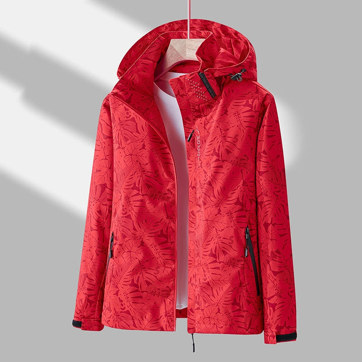 Emmaline - Stylische bedruckte Outdoorjacke mit Kapuze für Damen