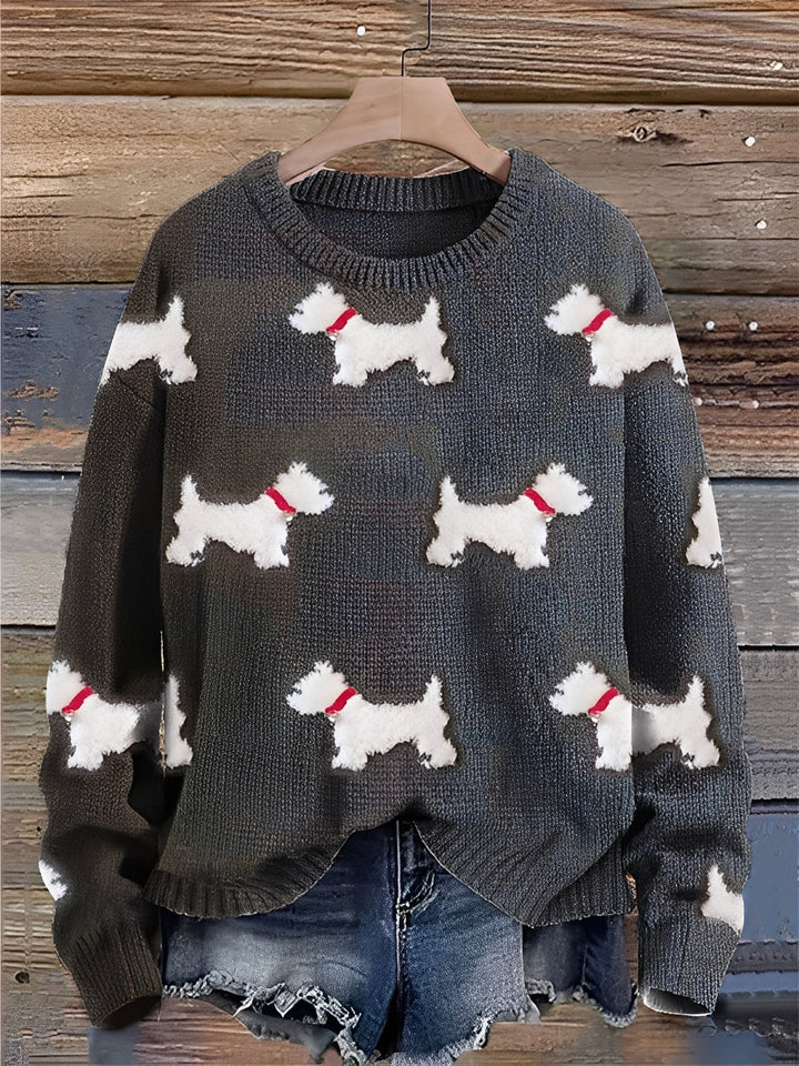 Tawnee - Warmer Wollpulli mit Print für Damen