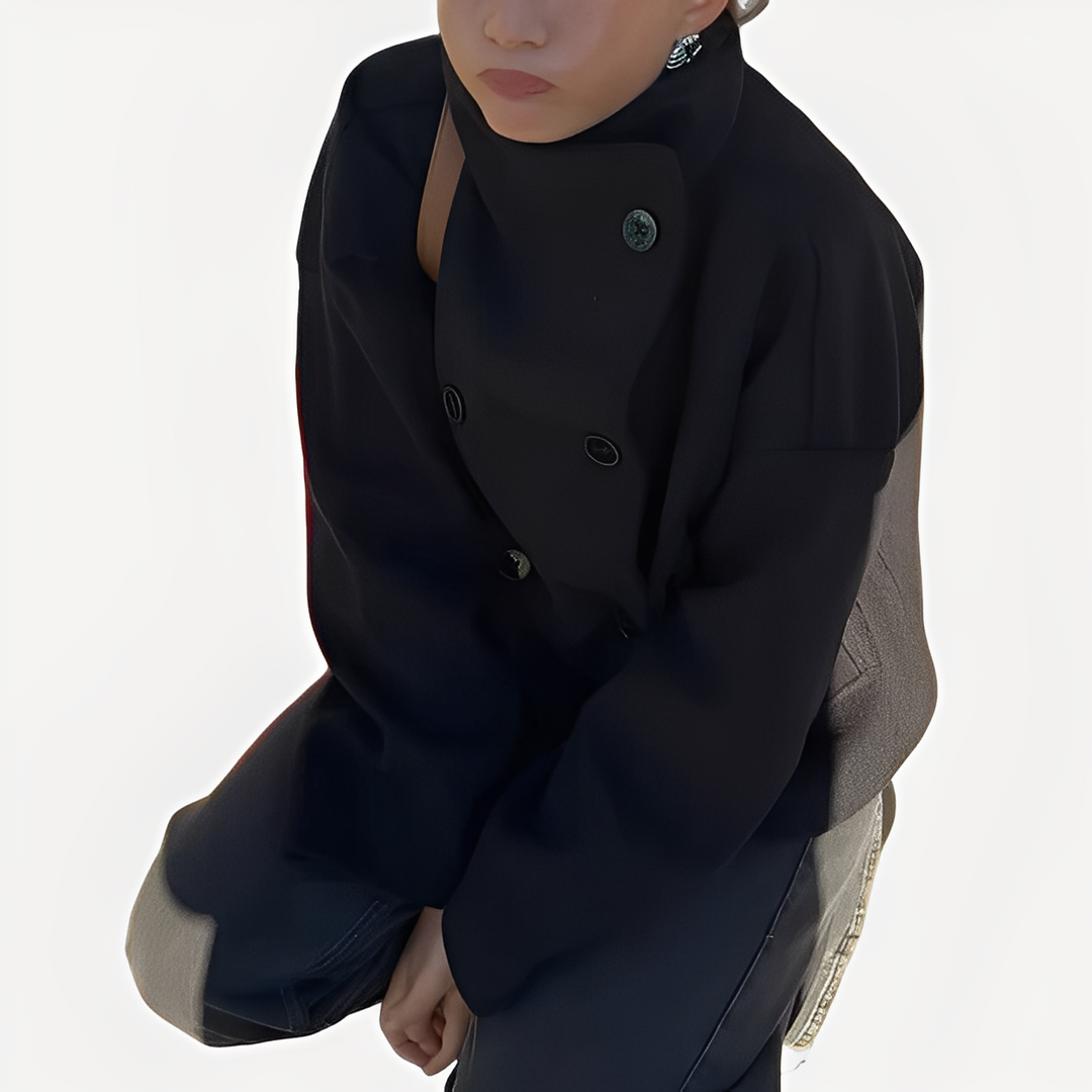 Carolyn - Elegante, einreihige Damenjacke aus Wolle