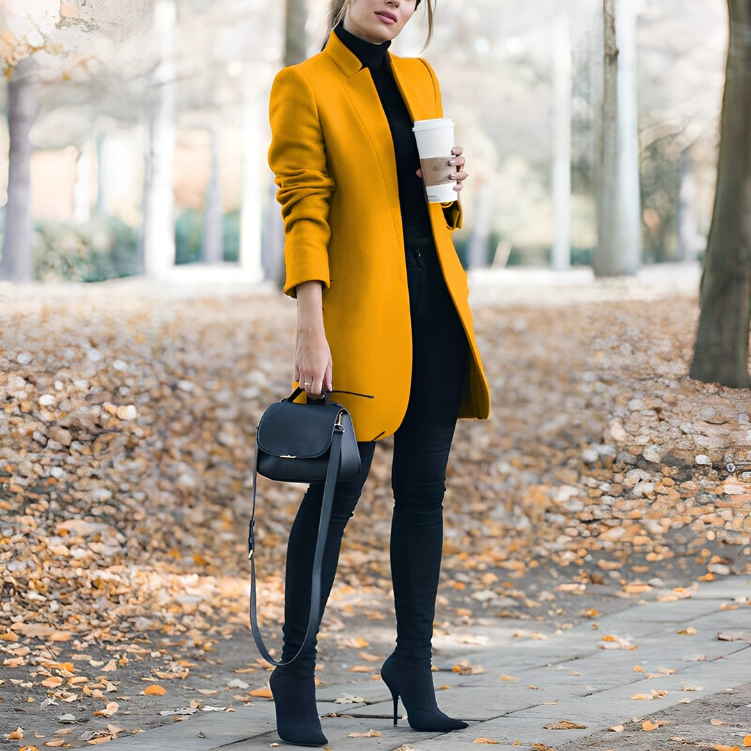 Jazmin - Bequemer, farbenfroher Wollblazer für Damen
