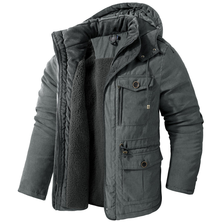 Daren - Warme Herrenjacke mit Kapuze