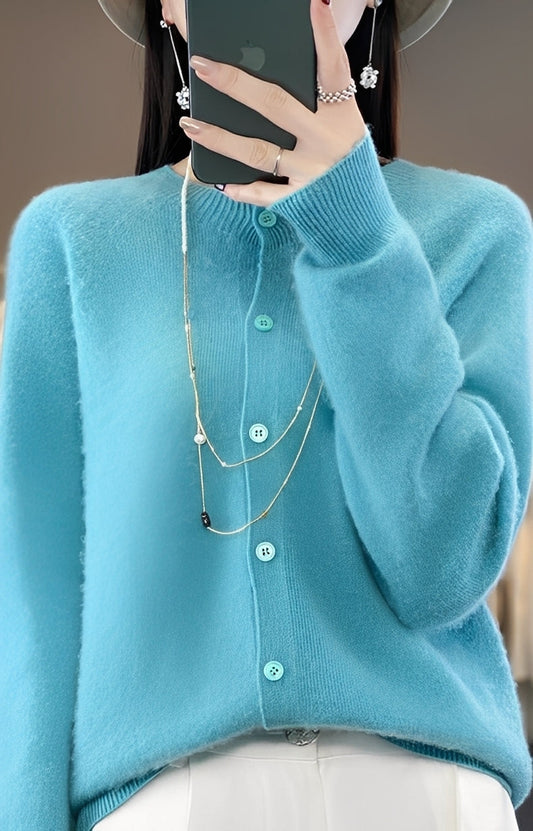 Addie - Moderne Kaschmirstrickjacke für Damen