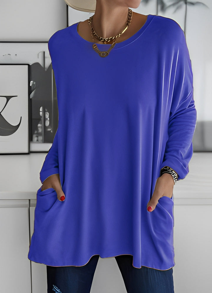 Leola - Bequemer Damenpullover mit Taschen