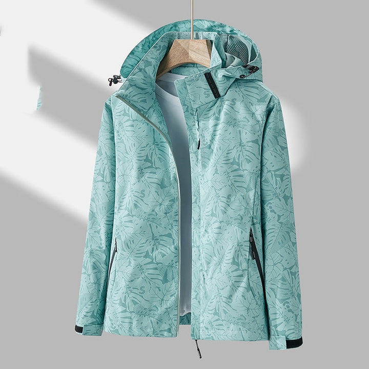Emmaline - Stylische bedruckte Outdoorjacke mit Kapuze für Damen