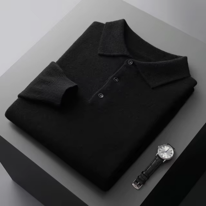 Brock - Herren-Wollpolo Schicker Strick