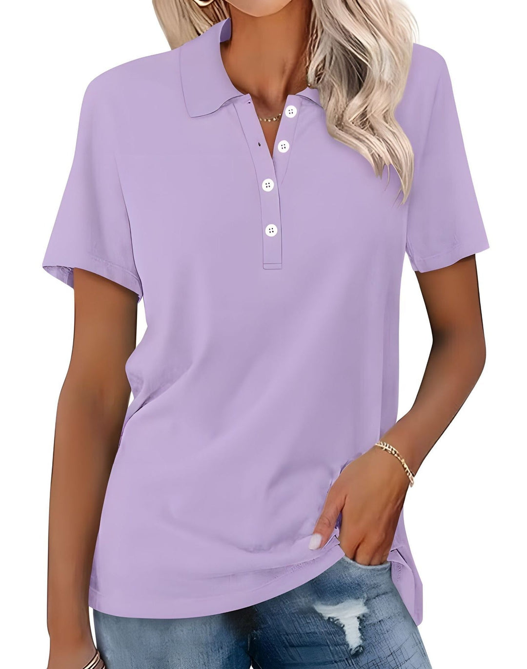 Stella - Bequemes Slim-Fit-Poloshirt für Frauen