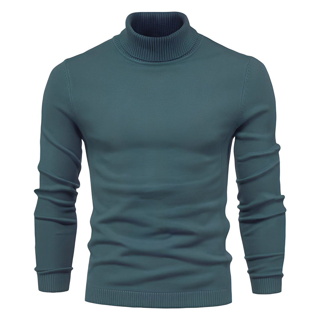 Evans - Dünner, schmal geschnittener Herren-Rollkragenpullover