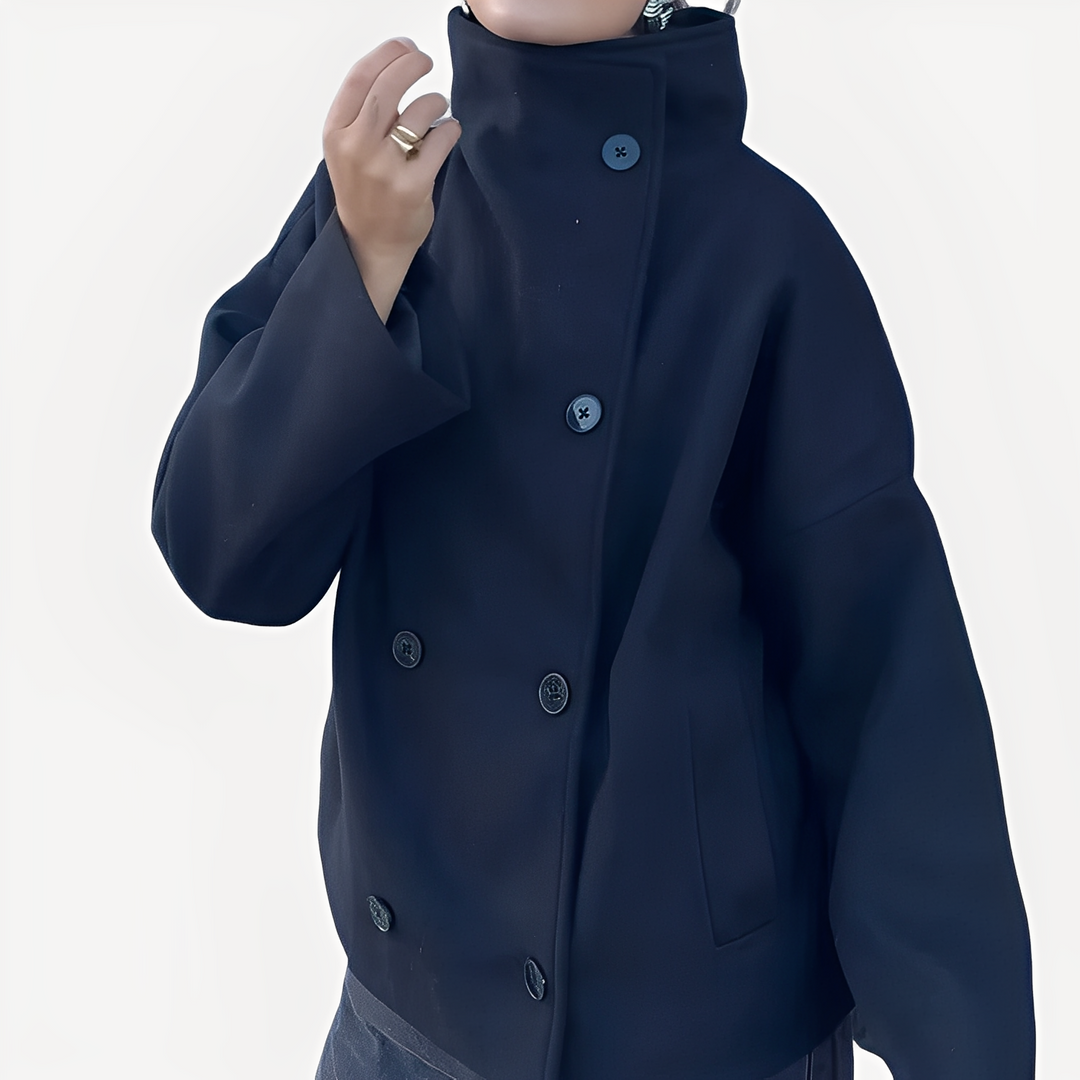 Carolyn - Elegante, einreihige Damenjacke aus Wolle