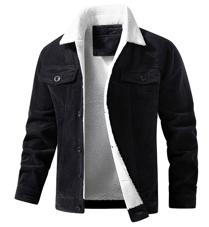 Mack - Klassische Cord-Plüschjacke für Herren