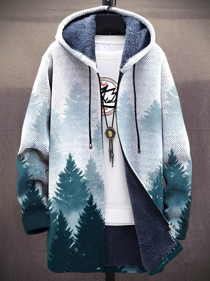 Trenton - Trendige bedruckte Herrenjacke mit Kapuze
