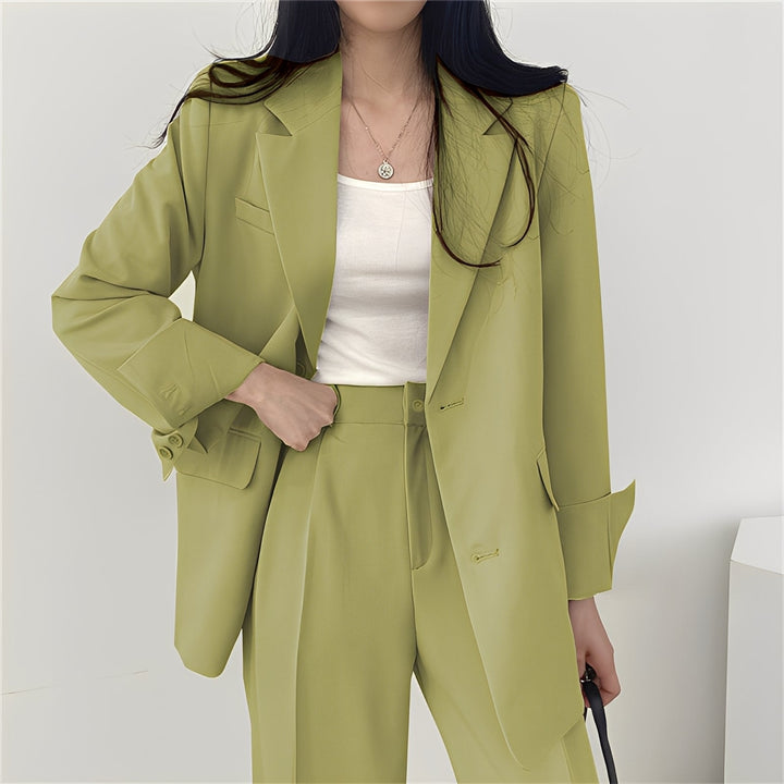 Alethea - Schickes Set aus weiter Jacke und Hose für Damen