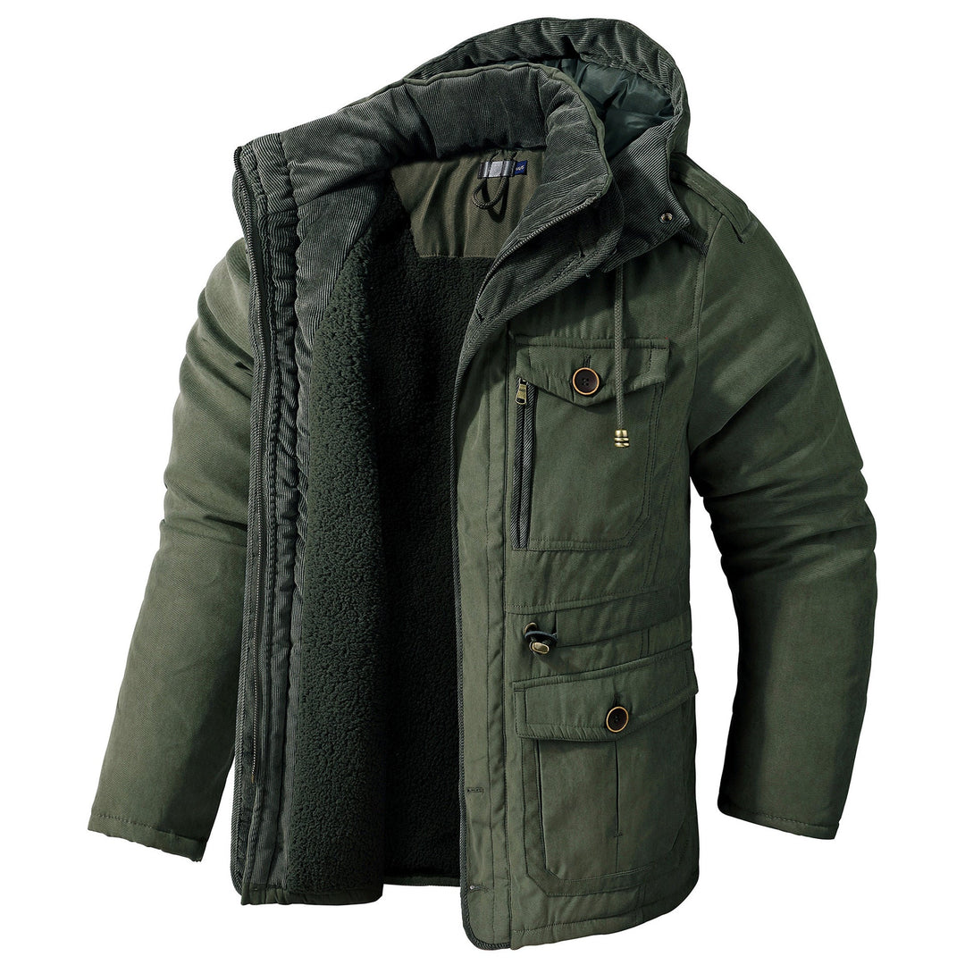 Daren - Warme Herrenjacke mit Kapuze