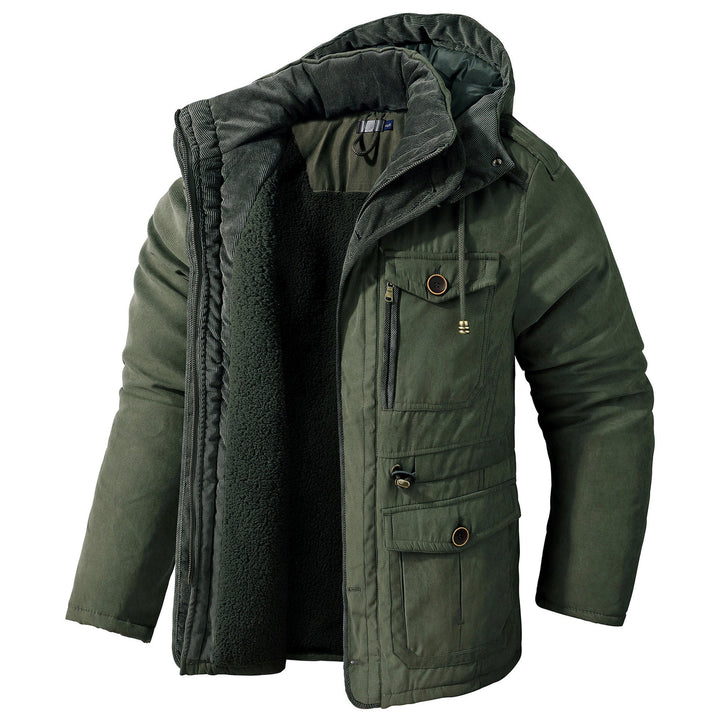 Daren - Warme Herrenjacke mit Kapuze