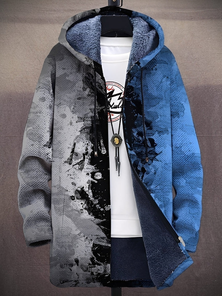 Trenton - Trendige bedruckte Herrenjacke mit Kapuze