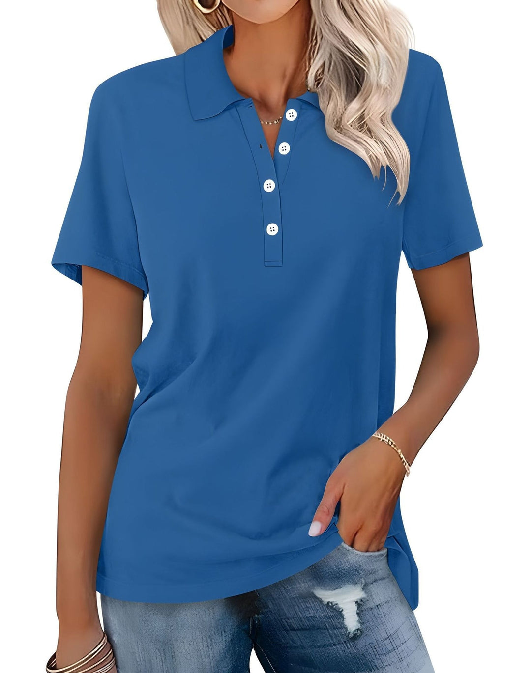 Stella - Bequemes Slim-Fit-Poloshirt für Frauen
