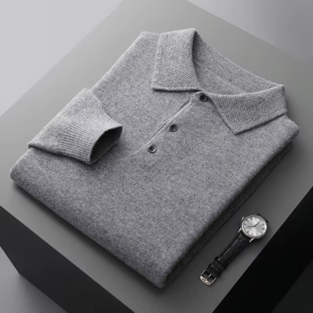 Brock - Herren-Wollpolo Schicker Strick