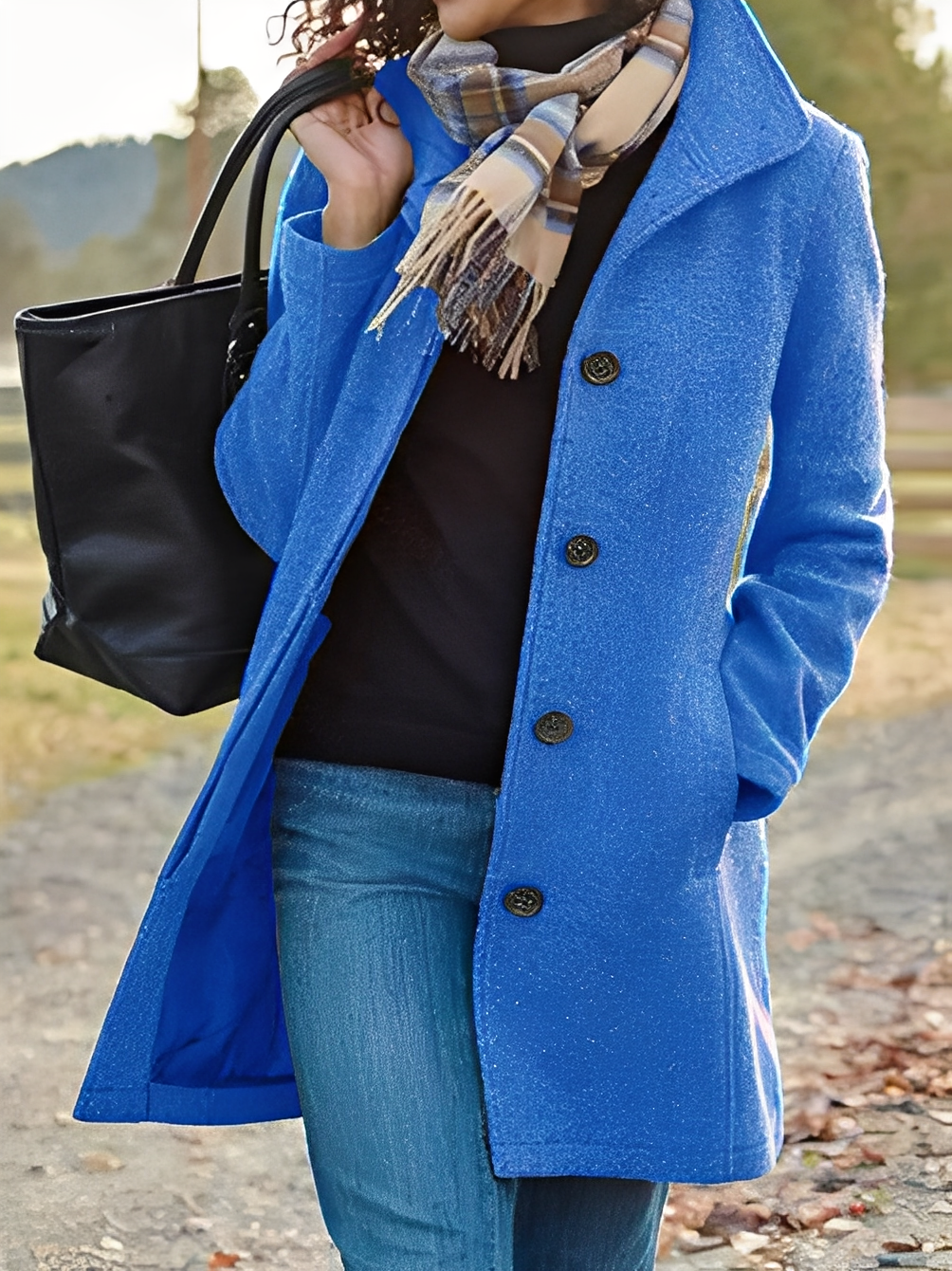 Jaclyn - Moderner und vielseitiger Damen-Tweedmantel