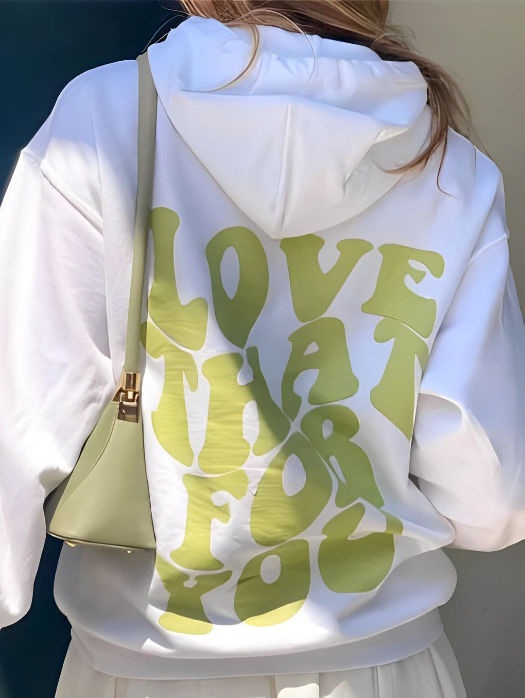 Rebeccah - Bedruckter, weit geschnittener Damen-Hoodie