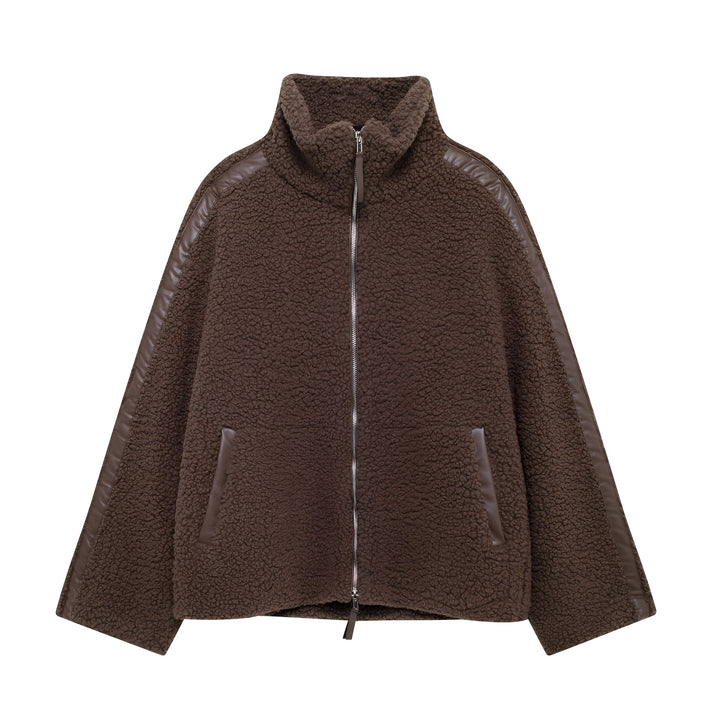Quincy - Warmer und dicker Damen-Wollmantel mit Rollkragen