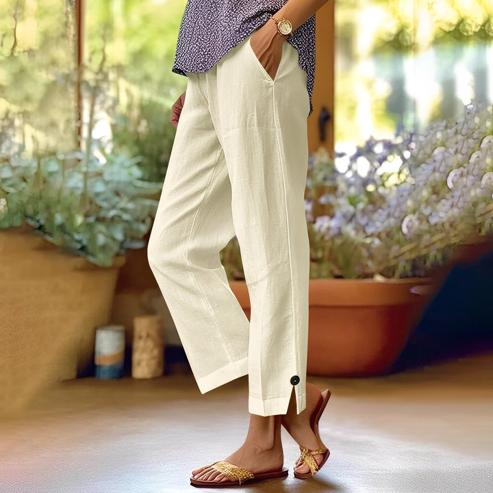 Kassia - Bequeme Sommerhose für Damen aus Leinen