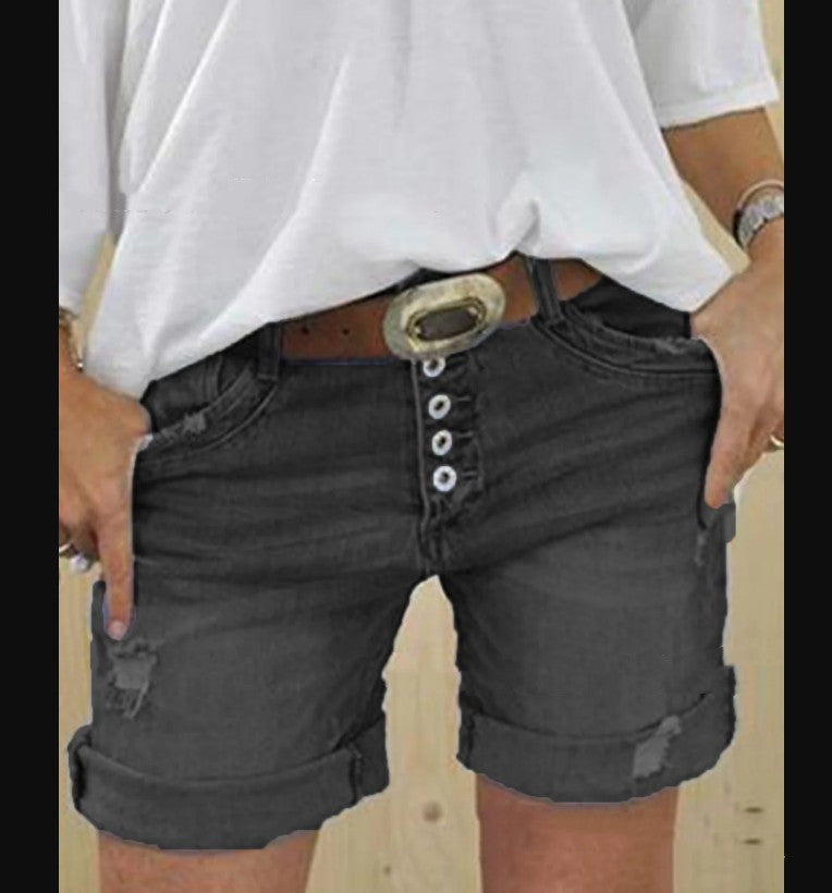 Wilda - Shorts aus zerrissenem Denim