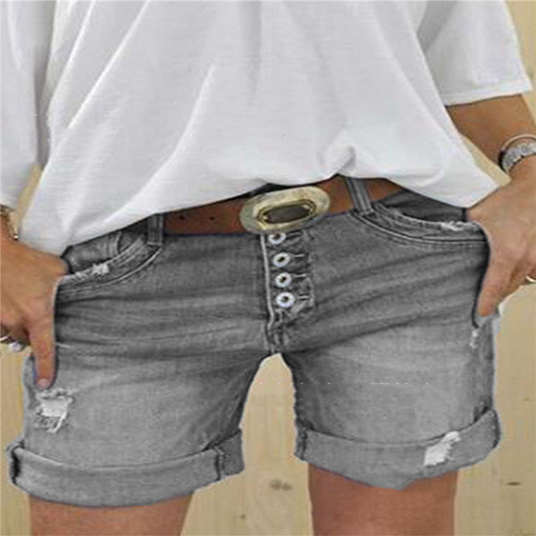 Wilda - Shorts aus zerrissenem Denim