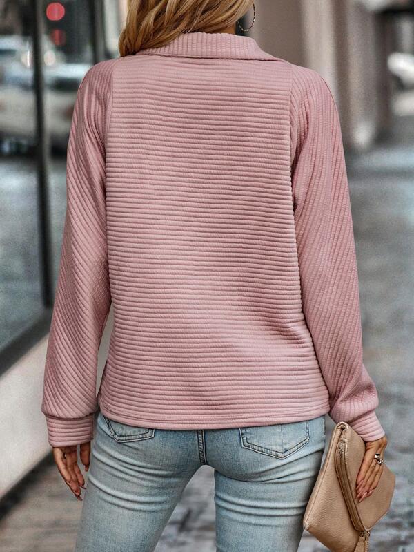 Vina – Schicker Pullover mit halbem Zipper