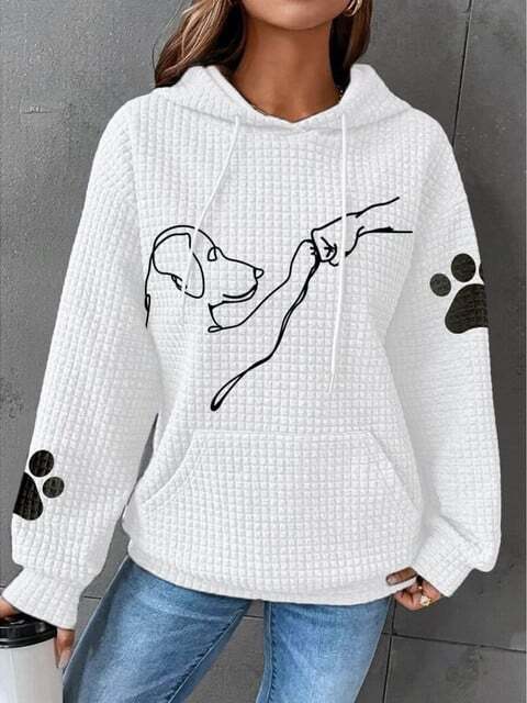 Paw - Berquemer und warmer Kapuzenpullover