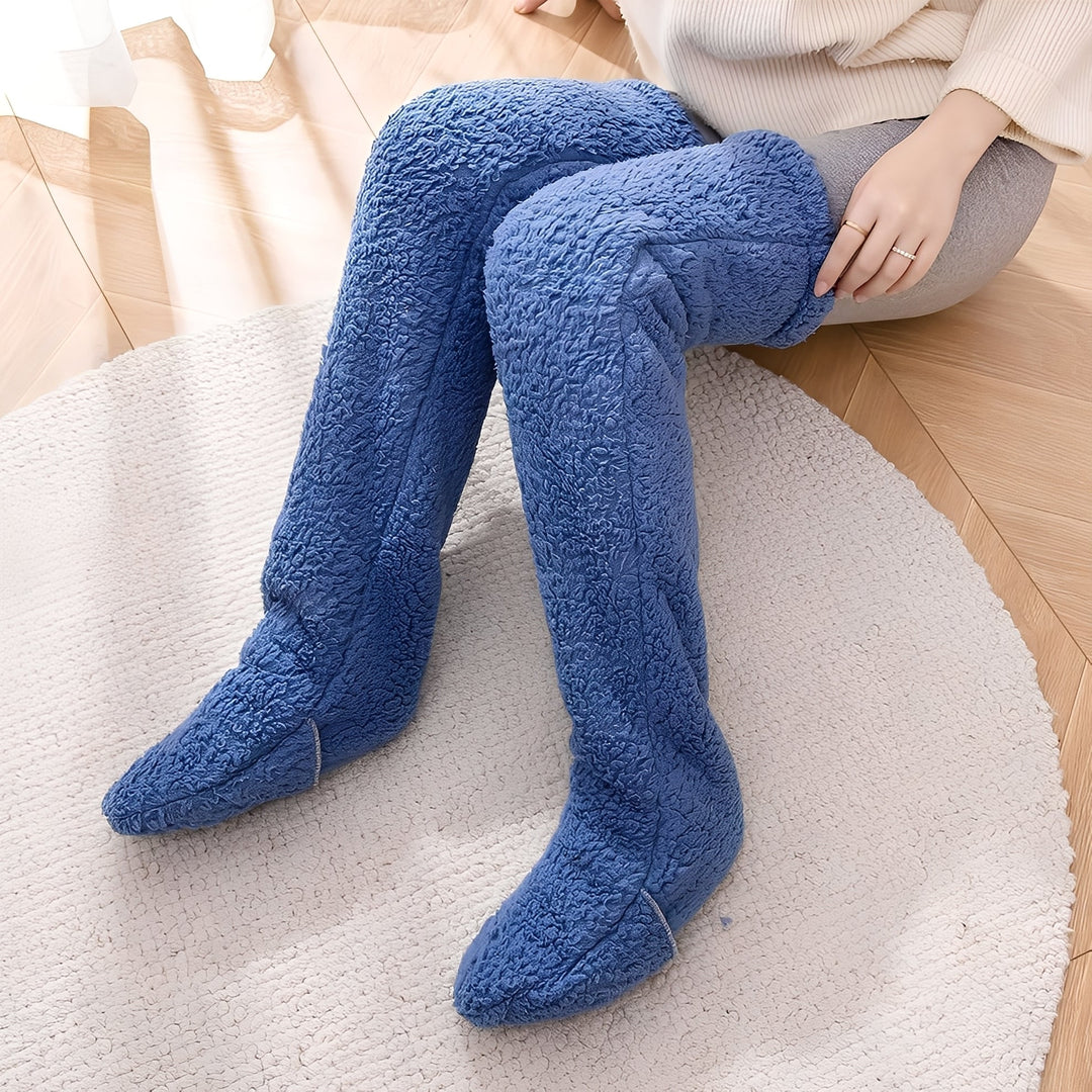 Camellia - Warme, überkniehohe Wintersocken für Damen