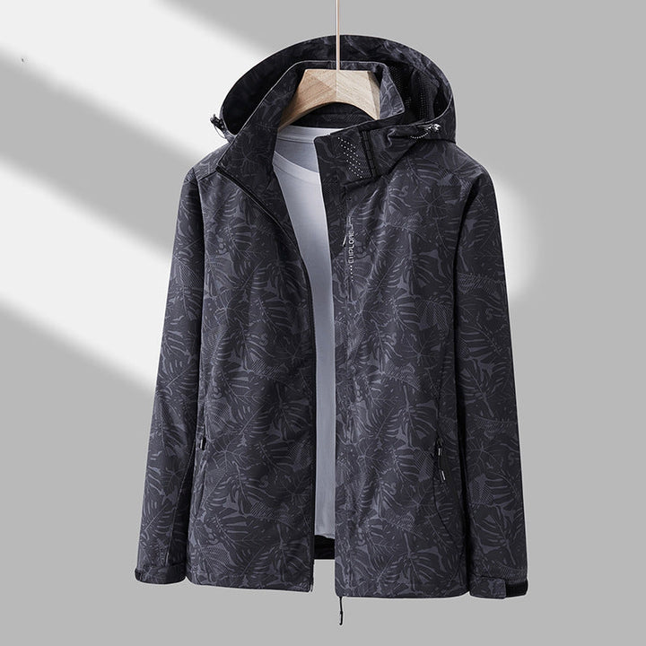 Emmaline - Stylische bedruckte Outdoorjacke mit Kapuze für Damen